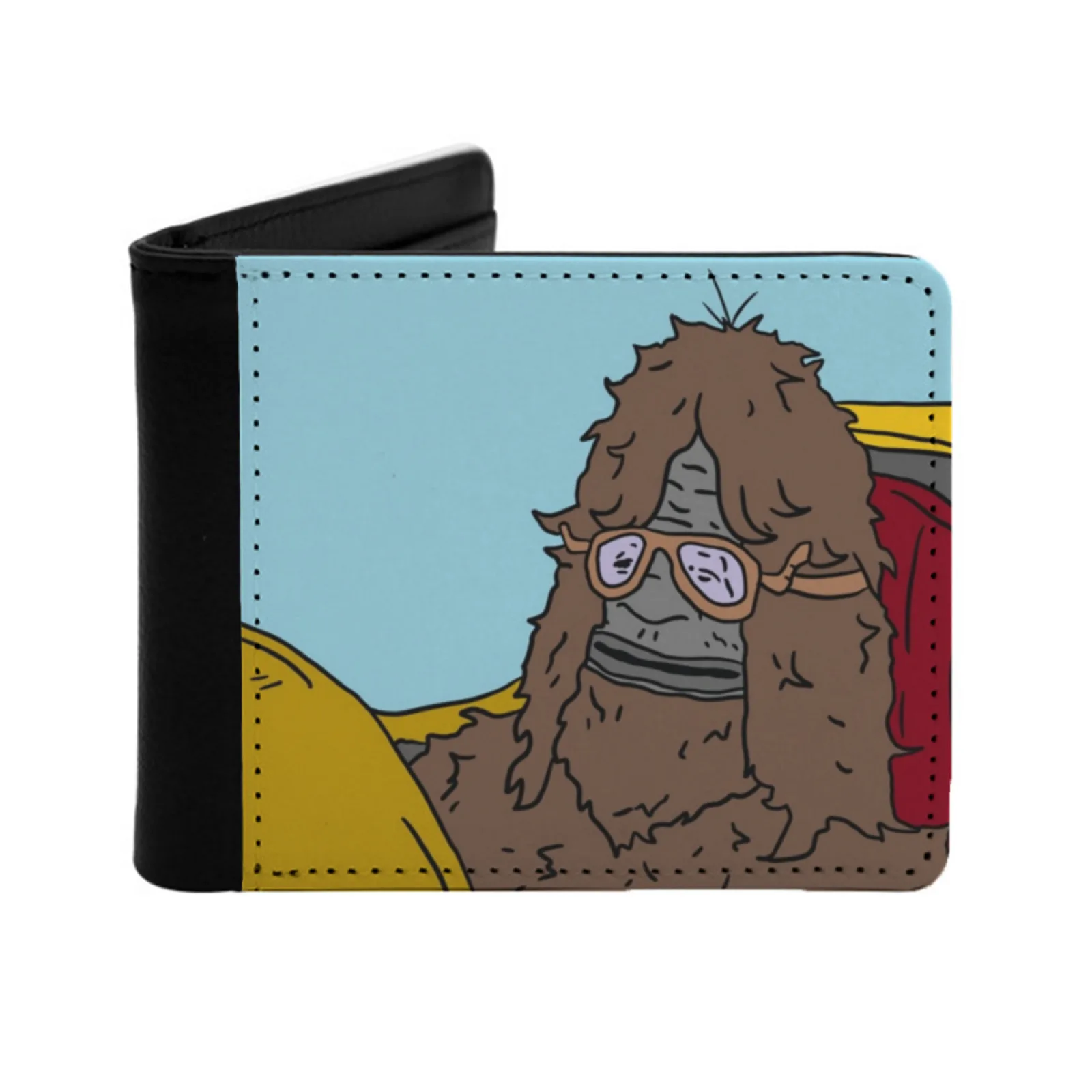 

Flying Sassy The Sasquatch Personalized Men's Leather Wallet Card Money Bag Pu Leather Wallet Sassy The Sasquatch The Big Lez