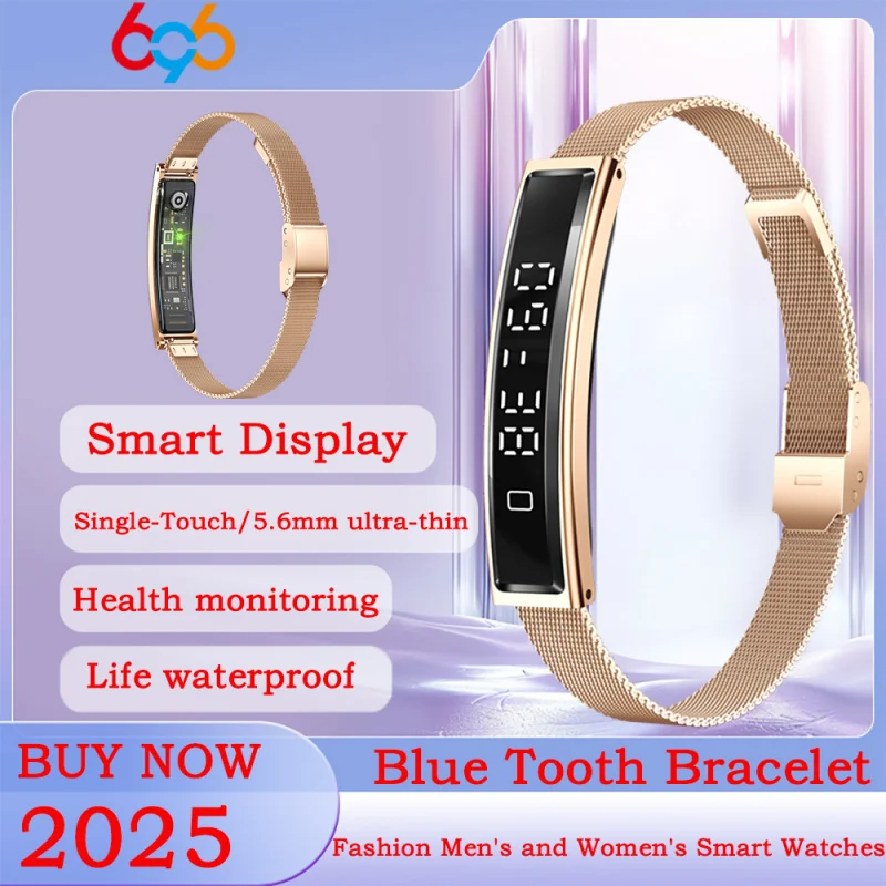 

New Girl Smart Bracelet Men Women Heart Rate Sleep Health Intelligent Display Ultra Thin Wristband Waterproof Call Remind Clock