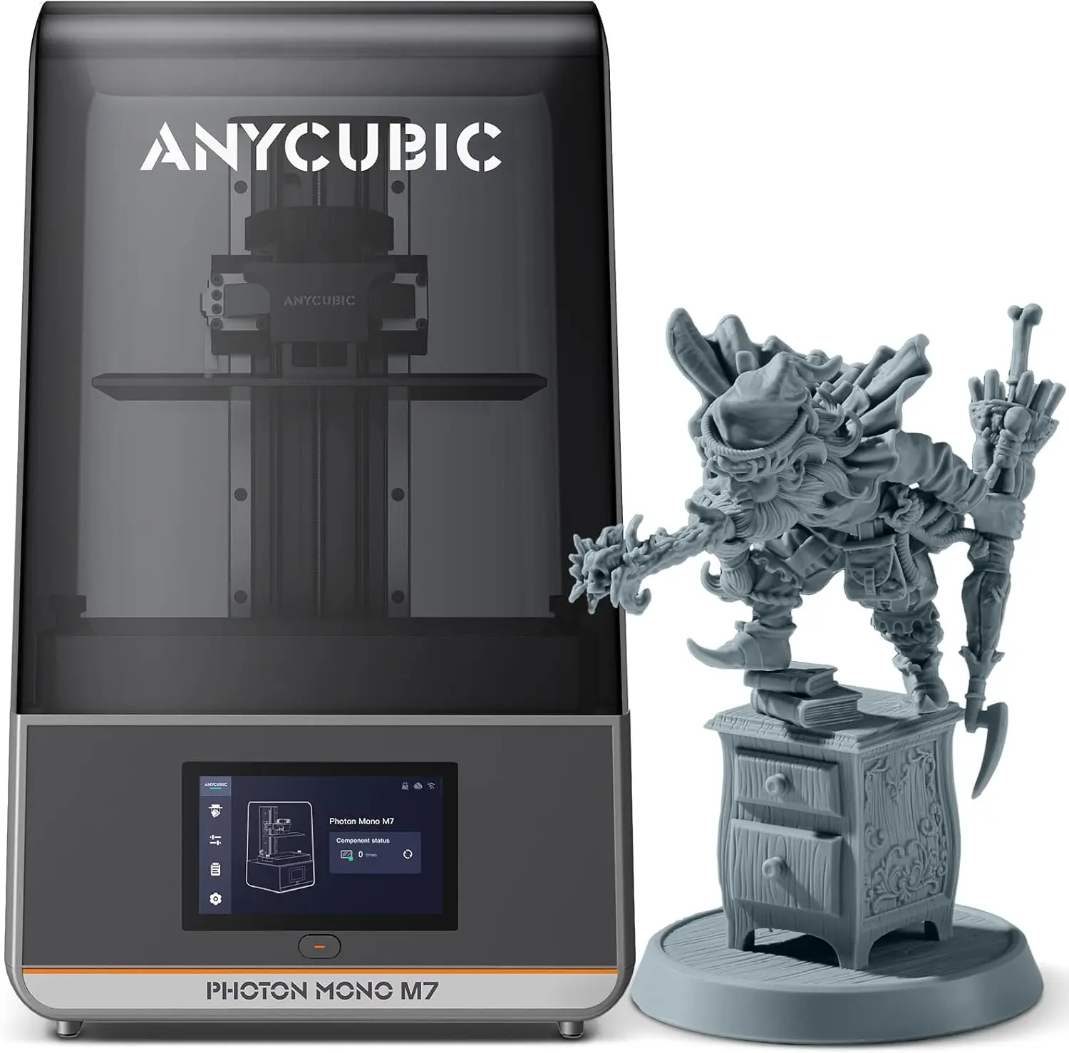 

ANYCUBIC Photon Mono M7 Resin 3D Printer, 10.1 inch 14K HD Screen with COB LighTurbo 3.0 System, 150mm/h Fast Printing, Intellig