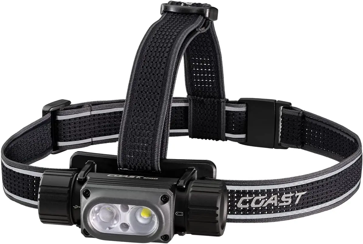 

2000 Lumen Waterproof IP68 USB Rechargeable Headlamp with 6 Modes, Dual Power, Spot and Flood Beams