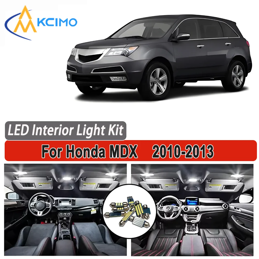 

Kcimo LED For Honda MDX (2010-2013) Premium Bright LED Interior Dome Map Trunk Light Kit Car Led Lamps Car LED Lights Canbus