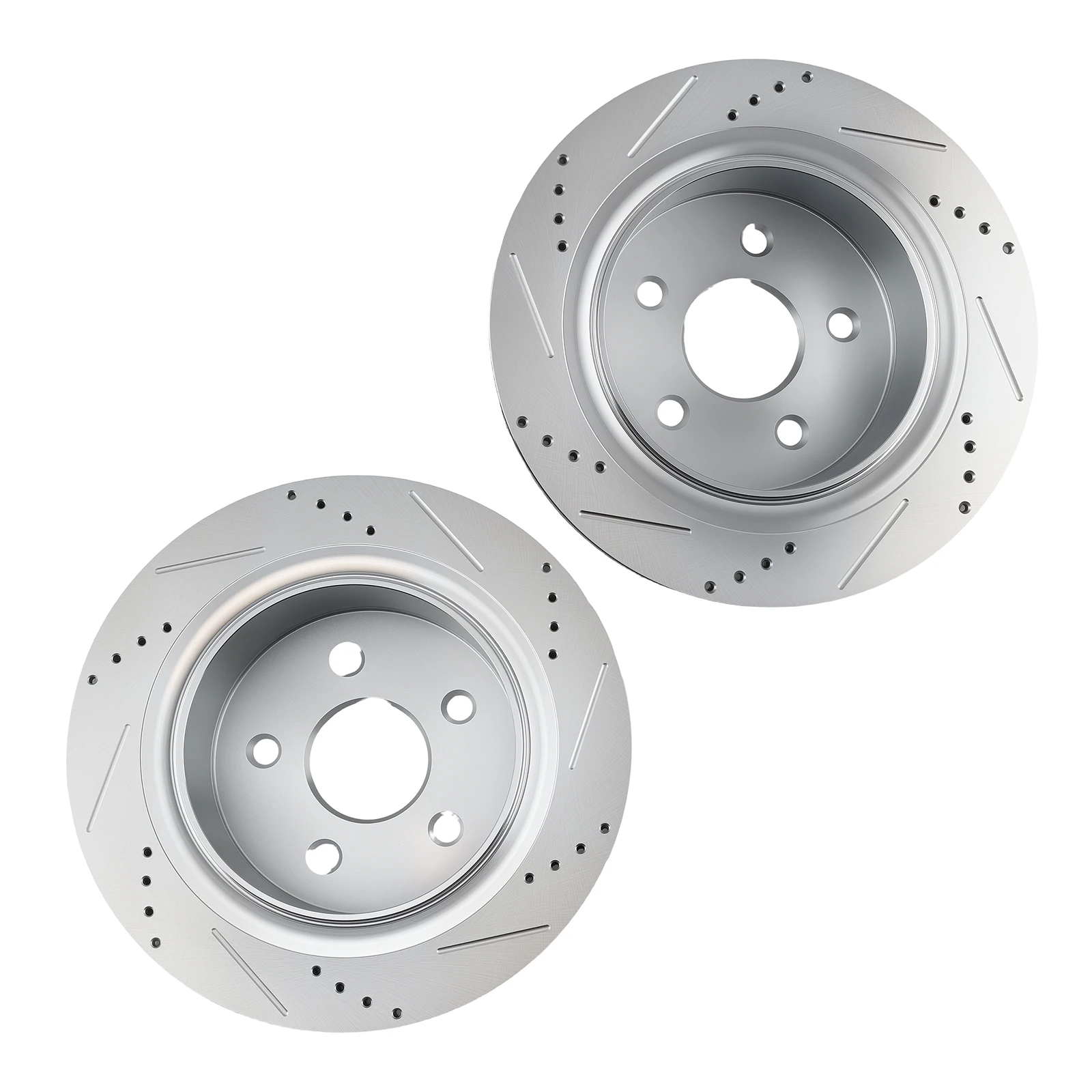 

Rear Drilled&Slotted Brake Rotors Kit for Dodge Durango 2004-09/Ram 1500 2005-10