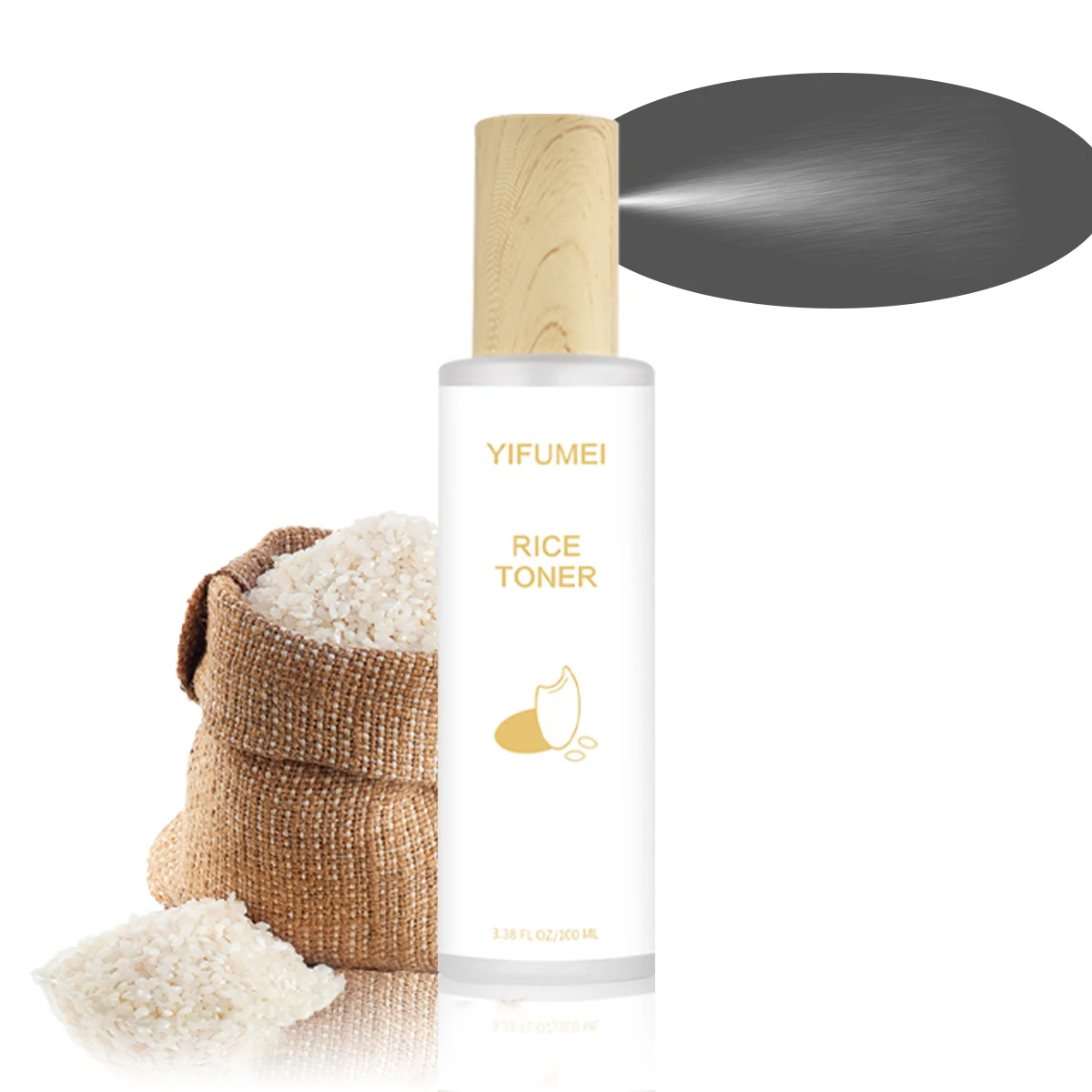 Rice Face Toner Moisturizing Water Brightening Lifting Anti Acne 100ml Deep Facial Cleanser For Young Glowy Korean Skin Care