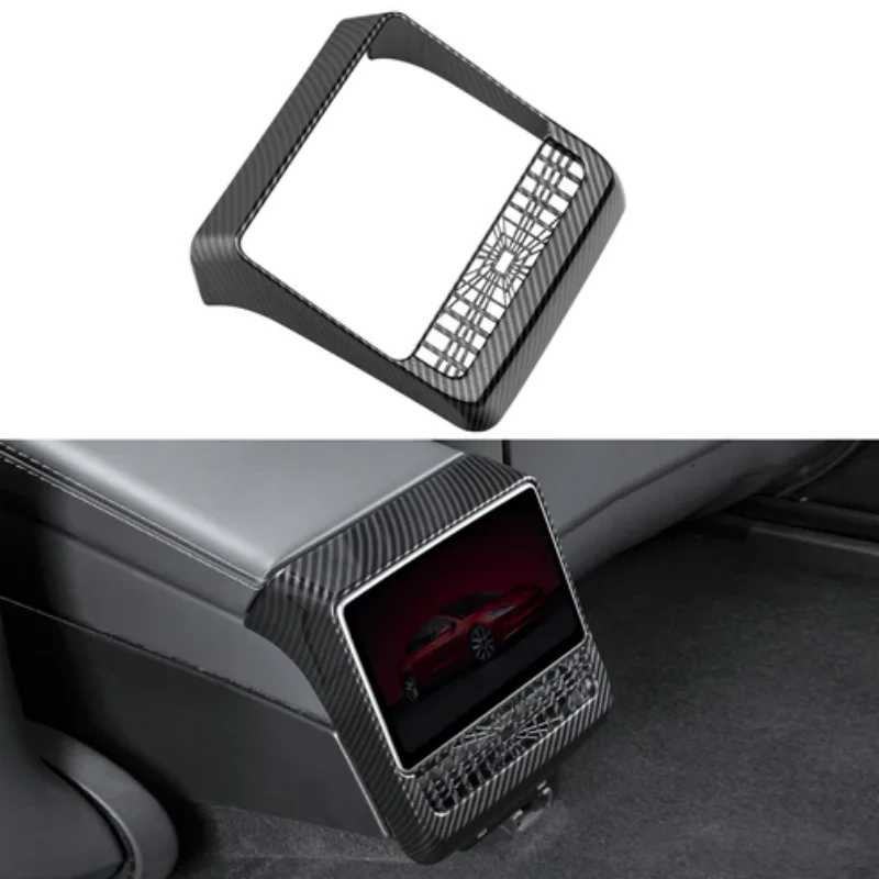 

For Tesla Model 3 Highland Rear Air Vent Cover Center Console Armrest Box Back Conditioner Outlet Filter Grille Protector Cover