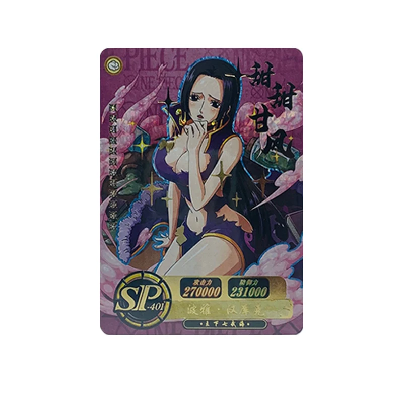 Anime japonais une pièce Boa Hancock Burukku Nami singe D. Luffy cartes à collectionner cadeaux d'anniversaire de noël jouets pour enfants