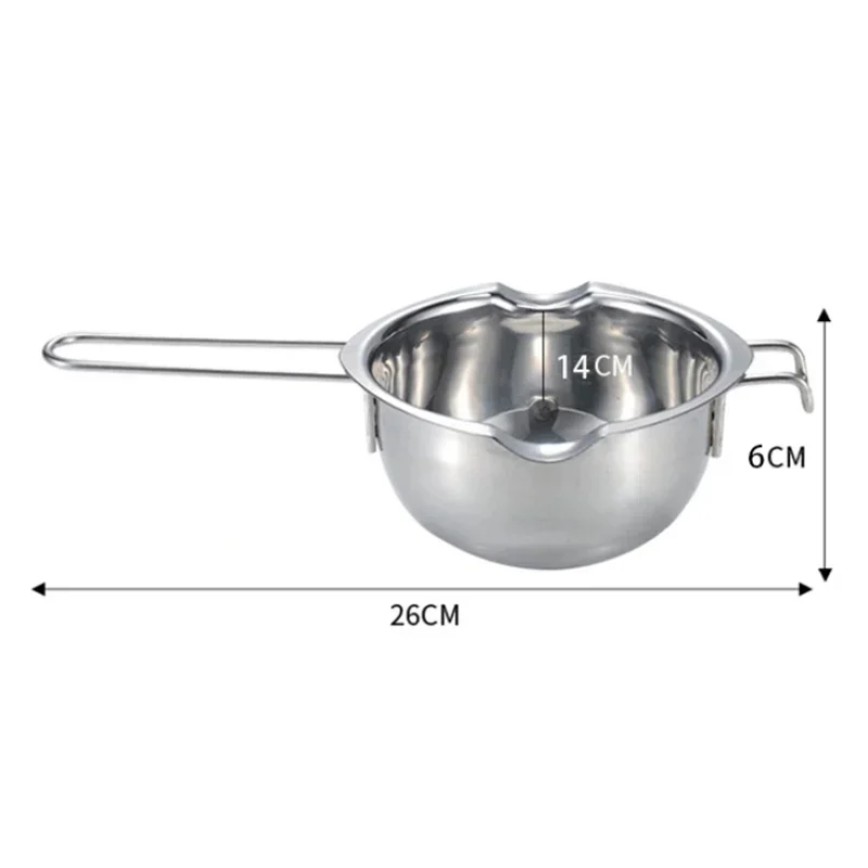 Non-stick Long Handle Wax Melting Pot Stainless Steel Pot DIY Scented Candle Soap Chocolate Butter Handmade Soap Tool