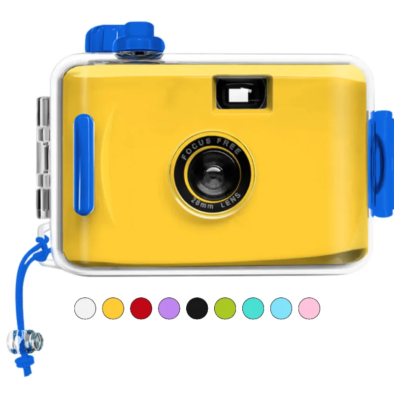 Cámara de película Retro reutilizable de 35MM, cámara de película recargable impermeable sin película, cámara de película para niños para disparar