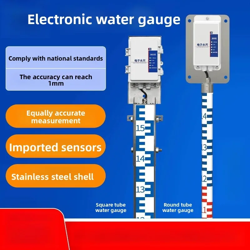 Electronic Water Gauge Lake Reservoir Gauge Stainless Steel Water Level Gauge