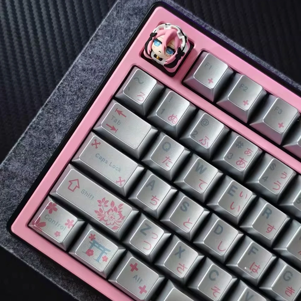 

SoulRose Gorgeous Veinal Scenery Keycaps Set PBT Brilliance Custom Keyboard Cap Cherry Profile KeyCap for Mechanical Keyboard