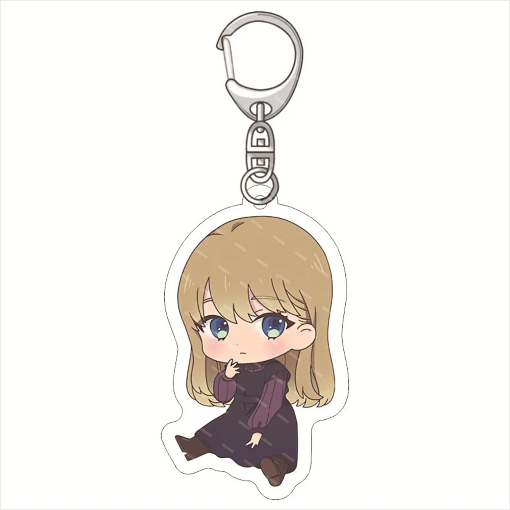 Anime KeyChain Women A Galaxy Next Door Key Chain for Men Otonari Ni Ginga KeyRing Acrylic Car Keyring Party Pendant firend Gift