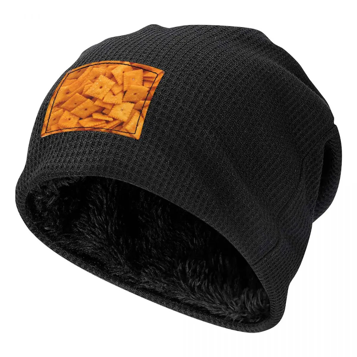 Cheez Its Men Women Adult Beanies Caps Fleece-Lined Bonnet Hat Warm Hip Hop Autumn Winter Outdoor Skullies Hats