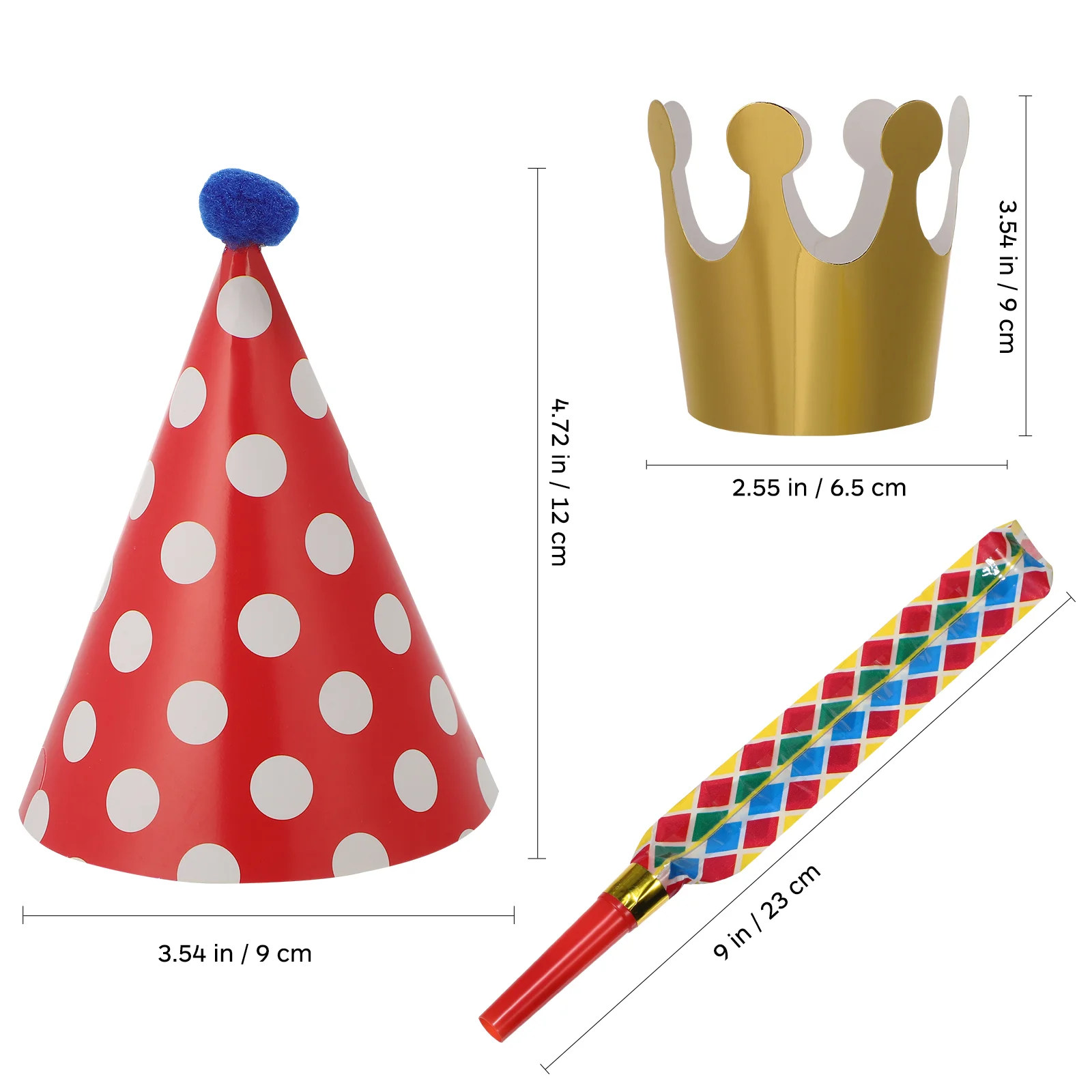 Birthday Party Decoration Blowers Crayon Cone Hats Bag Paper Blowouts Fiesta Decorations