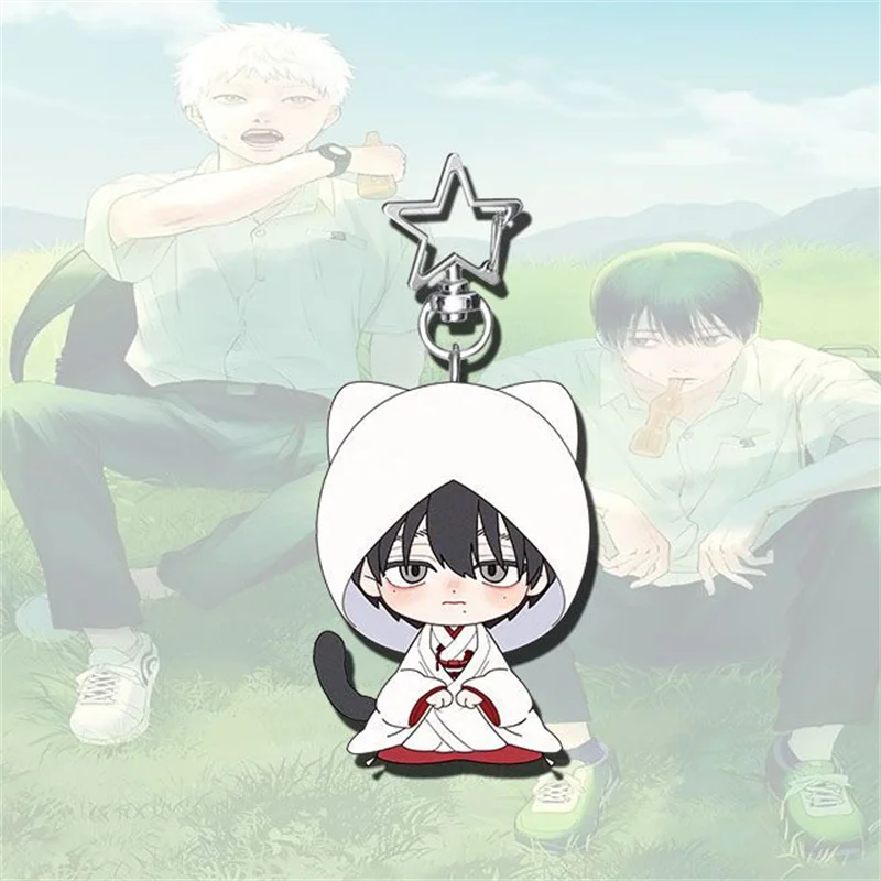 الصيف هيكارو يموت هيكارو إندو تسوجيناكا يوشيكي تأثيري المفاتيح الاكريليك حلية مفتاح سلسلة الشكل كيرينغ اكسسوارات الدعامة