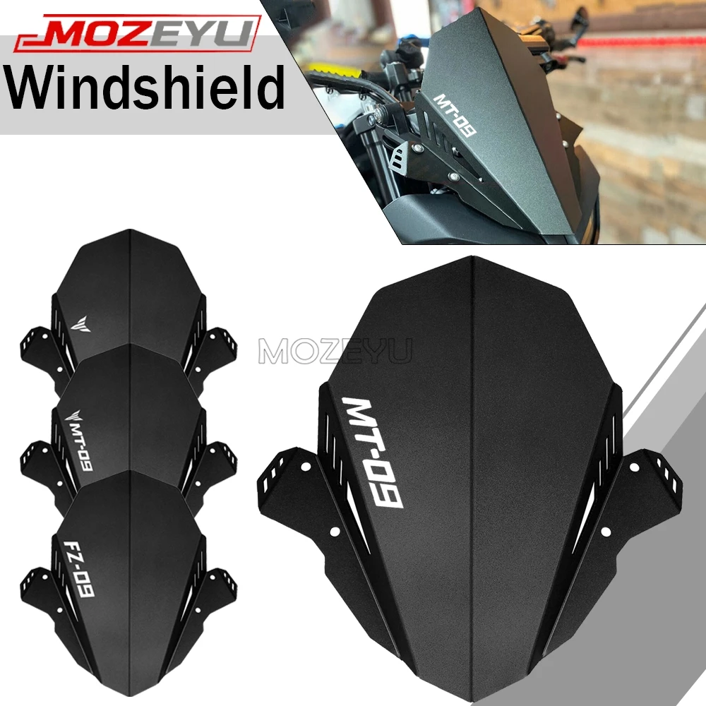 

Front Windshield Wind Deflectors Windscreens Shield Screen For YAMAHA MT-09 FZ-09 2017-2020 MT09 FZ09 Motorcycle Accessories