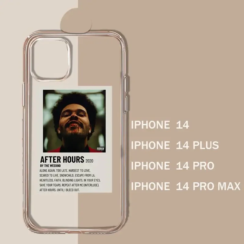 The Weeknd Minimalist Poster Phone Case Transparent soft For iphone 11 13 12 14 15 pro max mini plus