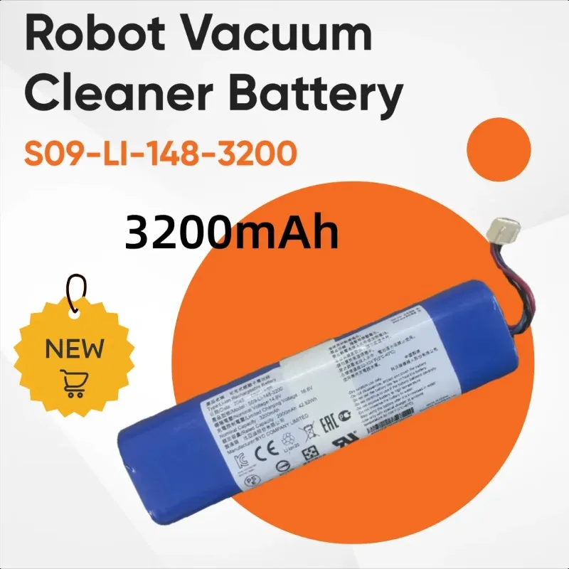 

3200mah for Ecovos S09-LI-148-3200 Robot Vacuum Cleaner Battery