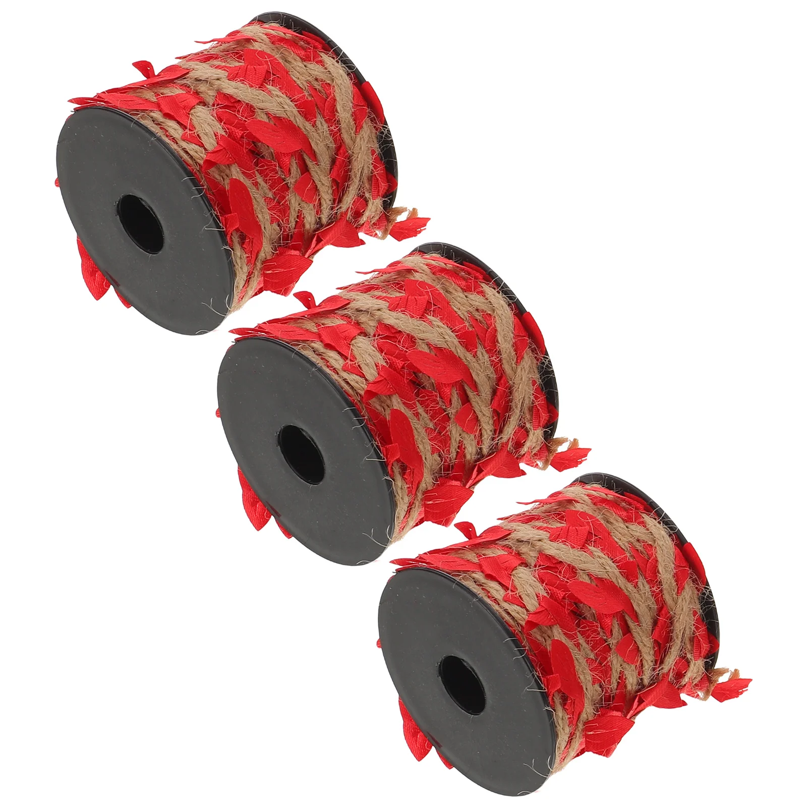 

3 Rolls Artificial Autumn Vine 10M Maple Leaf Garland with Jute Twine Rustic Leaf Ribbon for Seasonal Decor Braided Burlap Twine