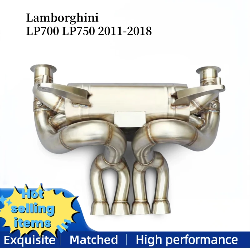 

Высокопроизводительная выхлопная труба из нержавеющей стали, подходящая для выхлопной системы Lamborghini LP700 LP750 2011-2018, задняя часть кошки