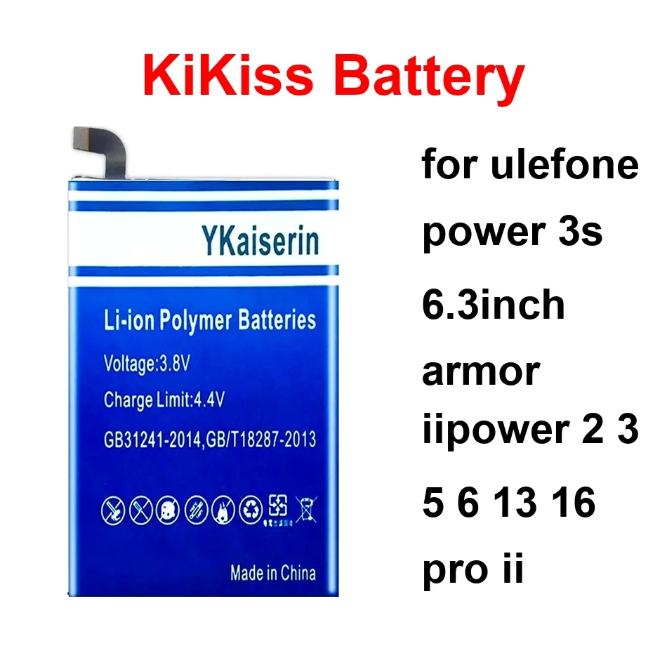 Mobile Phone Battery Long Lasting 6950-15800mAh For Ulefone Power 3S 6.3inch Armor Iipower 2 3 5 6 13 16 Pro II