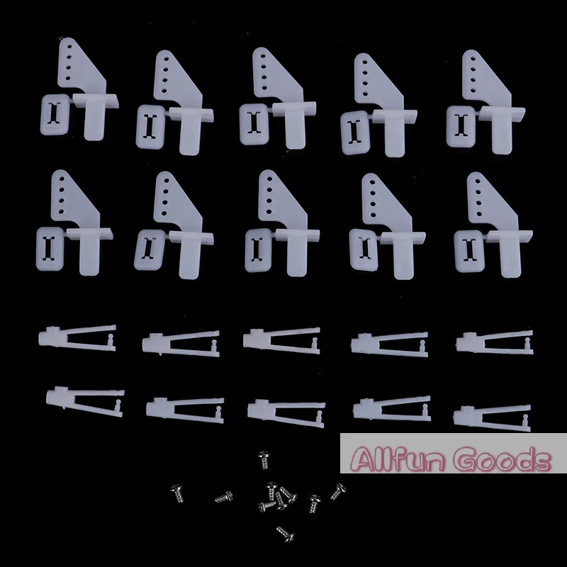 [TG835]10 sets medium lock on nylon control horn and clevis 21mm set rudder
