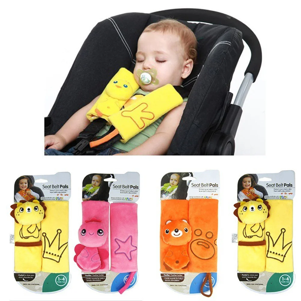 

2pcs Safety Shoulder Pad Cover Soft Universal Stroller Strap Protector Pram Accessories Riding Gear