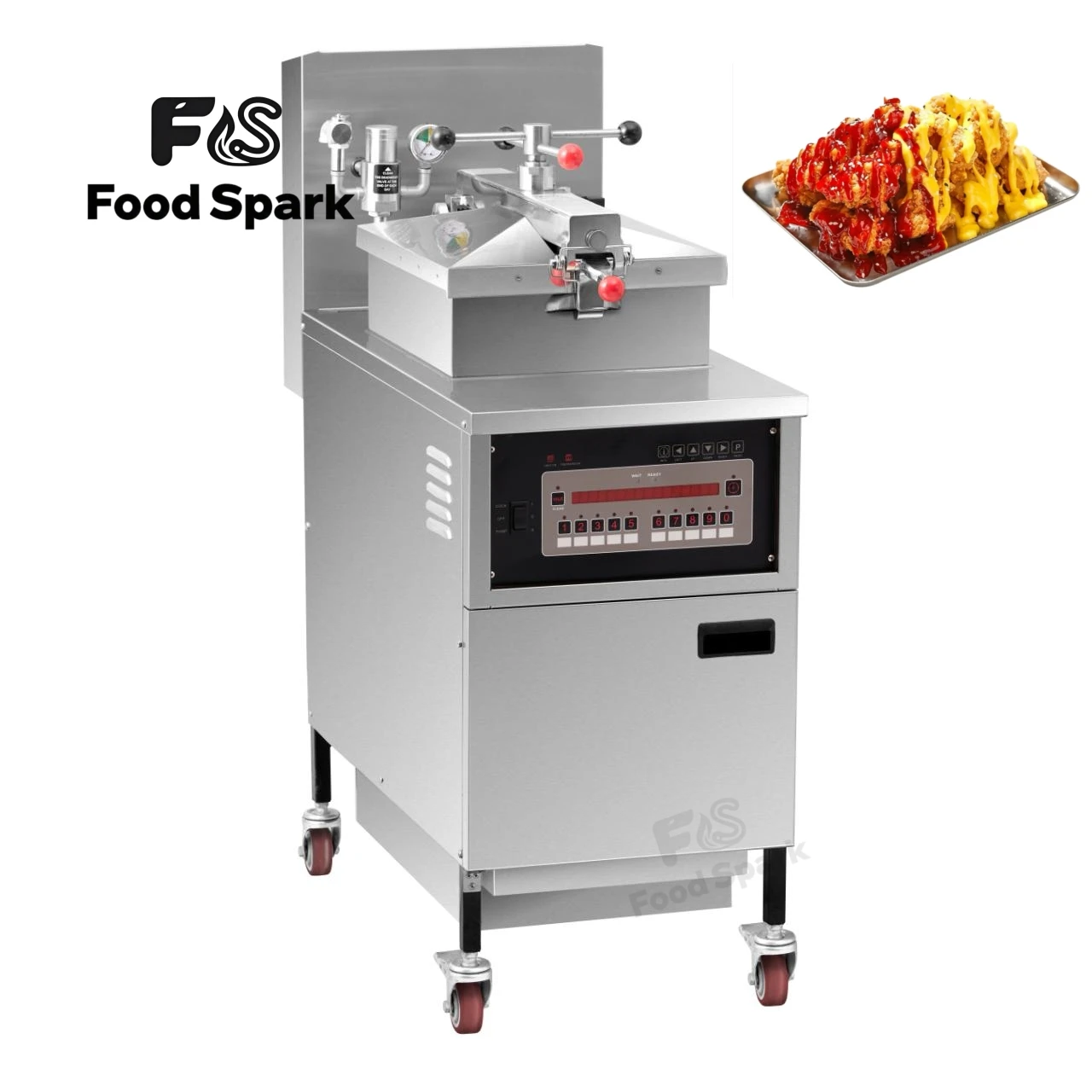 Style Commercial Chicken Pressure Fryer Electric OrFor Frying Large AmountsChicken Broaster Pressure Fryer