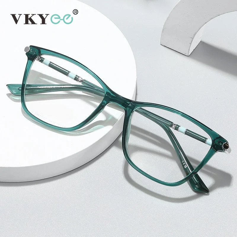 VICKY Classic Minimalist Geometric Design Fashionable Anti-blue Light Reading Glasses Customized Prescription Available LS211