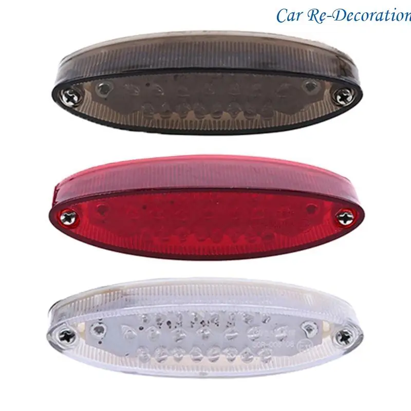 

R58D Motorcycle Lighting Accessory:Rear LED Running/Turn Brake Light, Gray/Red/Clear, Pack of 1