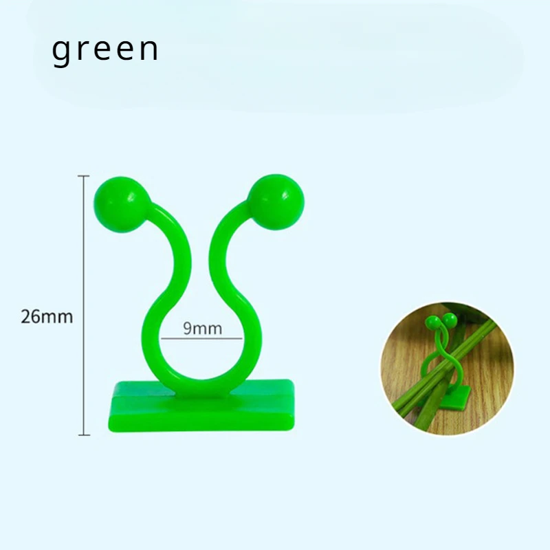 Clip de pared para plantas trepadoras, gancho autoadhesivo de ratán, retenedor, dispositivo de fijación Invisible para jardín, 1/50 piezas