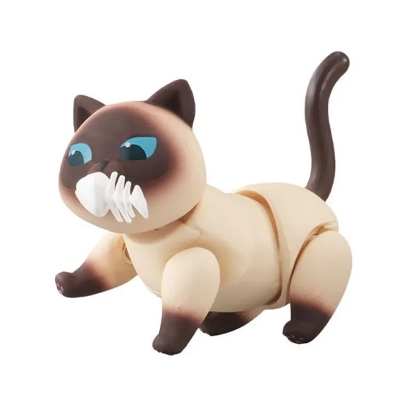 Gashapon Capsule Toys Cute Cat Dolls Joints Movable Mini Figurine Table Ornaments Children Birthday Gifts Figure Accessories