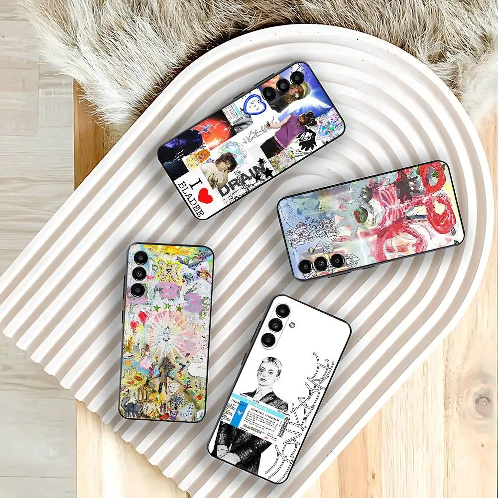 

Rapper singer B-Bladee 333 Phone Case For Samsung Galaxy A73,31,32,72,41,53,52,71,22,5G,Note,J7,8,9 Soft Black Cover