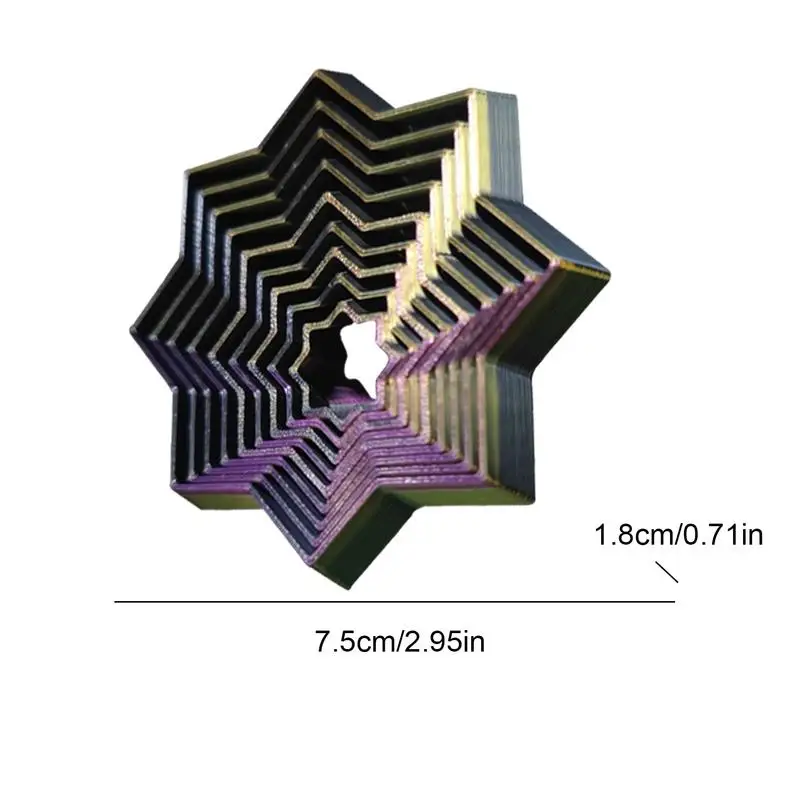 Спиннер с 3D принтом, спиннер на кончиках пальцев, сенсорная игрушка, расслабляющая игрушка с каскадной структурой для детей, энтузиастов и машиностроения
