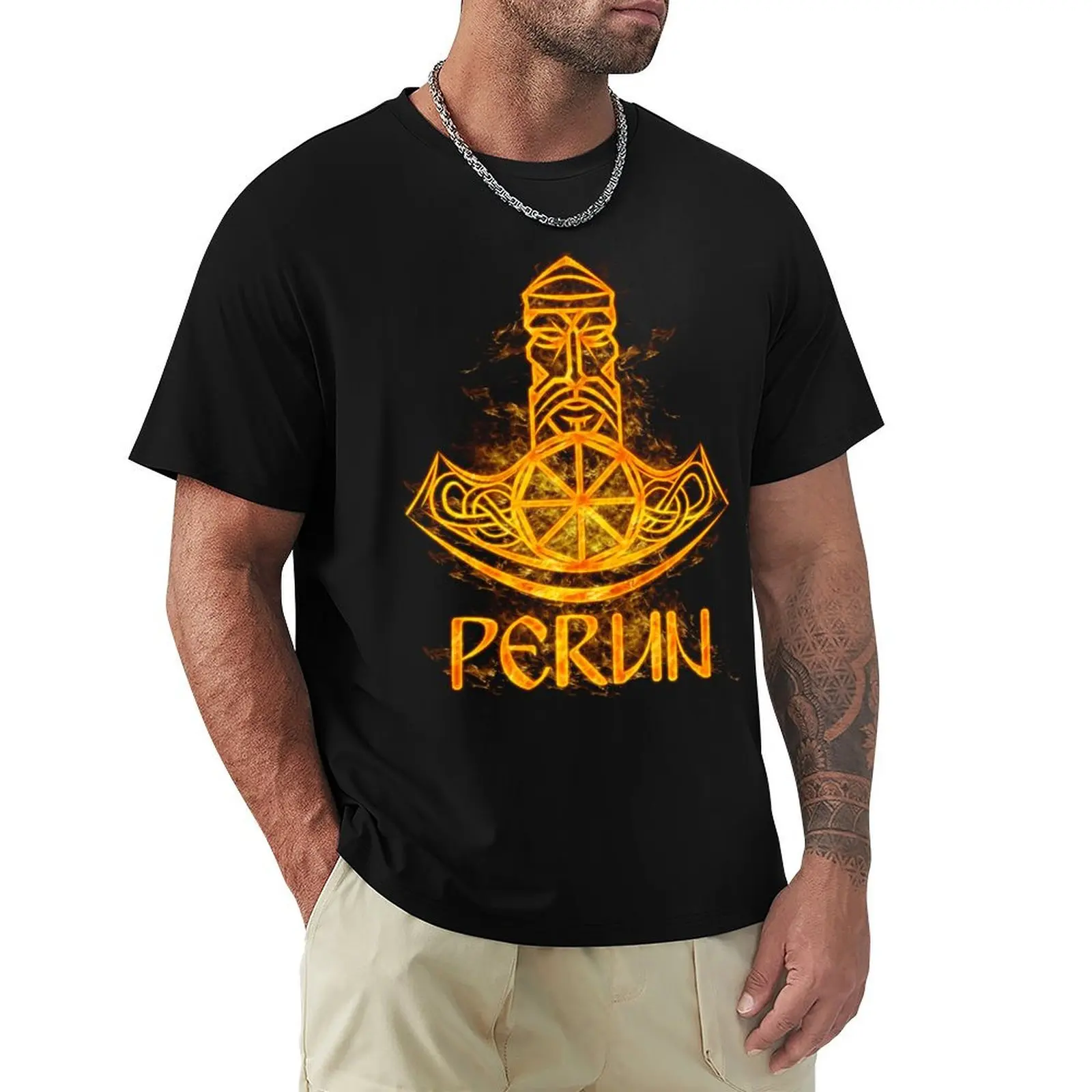 

Perun T-Shirt anime tshirt Short sleeve tee summer shirt Men's t-shirt