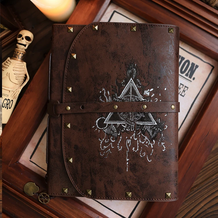 New Harries Potter Genuine Notepad Deathly Hallows Movie Peripheral Hand Ledger Diy Doodle Notebook Gift for Harries Fans