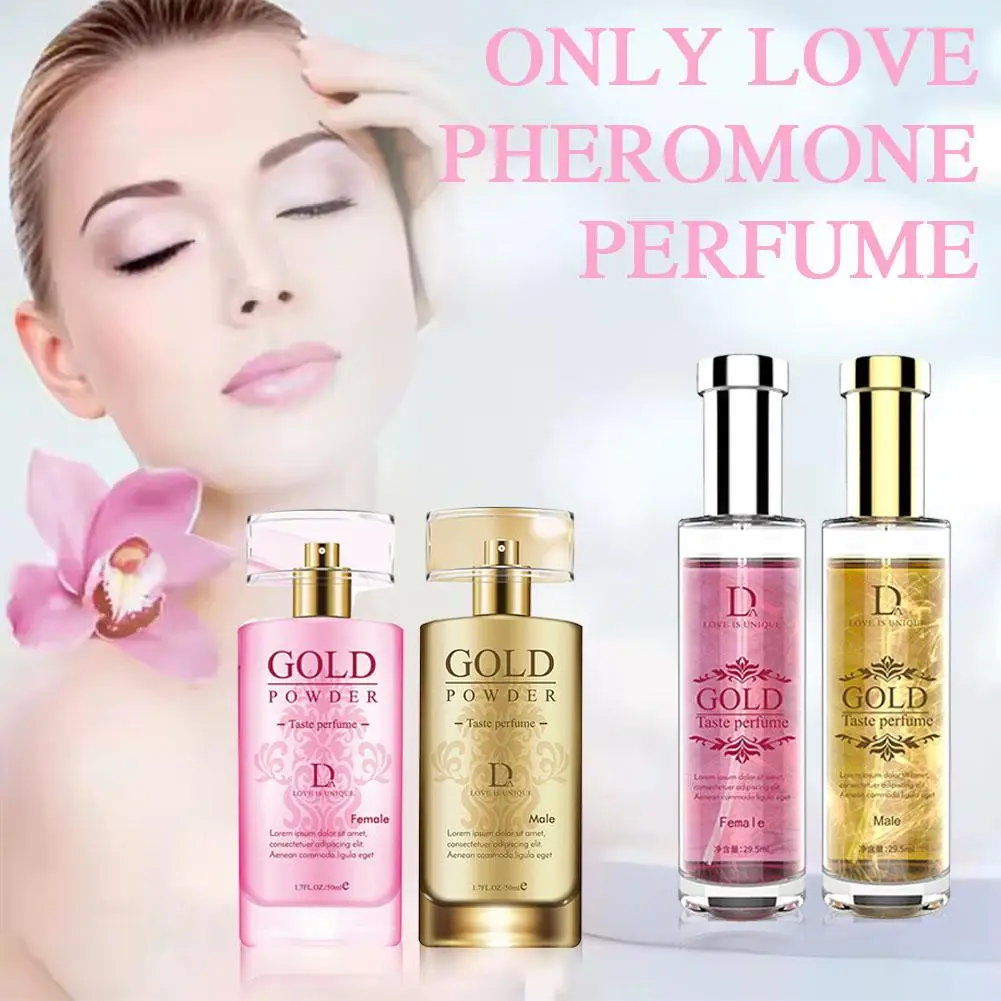 عطر فرمون مسحوق ذهبي للرجال والنساء عطر يومي للأزواج عطر يمزح عطر أو دو تواليت كولونيا