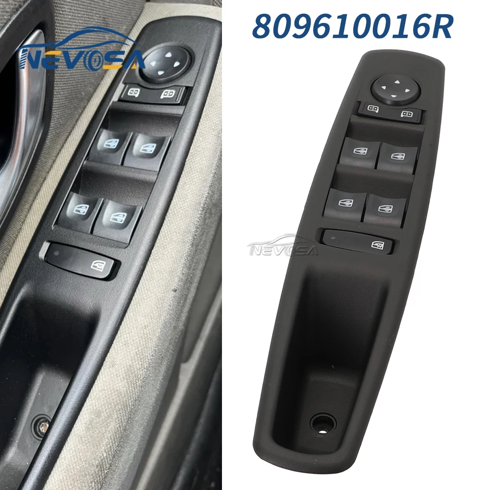 ماستر لرينو ميجان MK3 المرحلة 3 2008 2009 2010 2011-2016 سائق الجانب نافذة الطاقة التبديل زجاج زر 809610016R