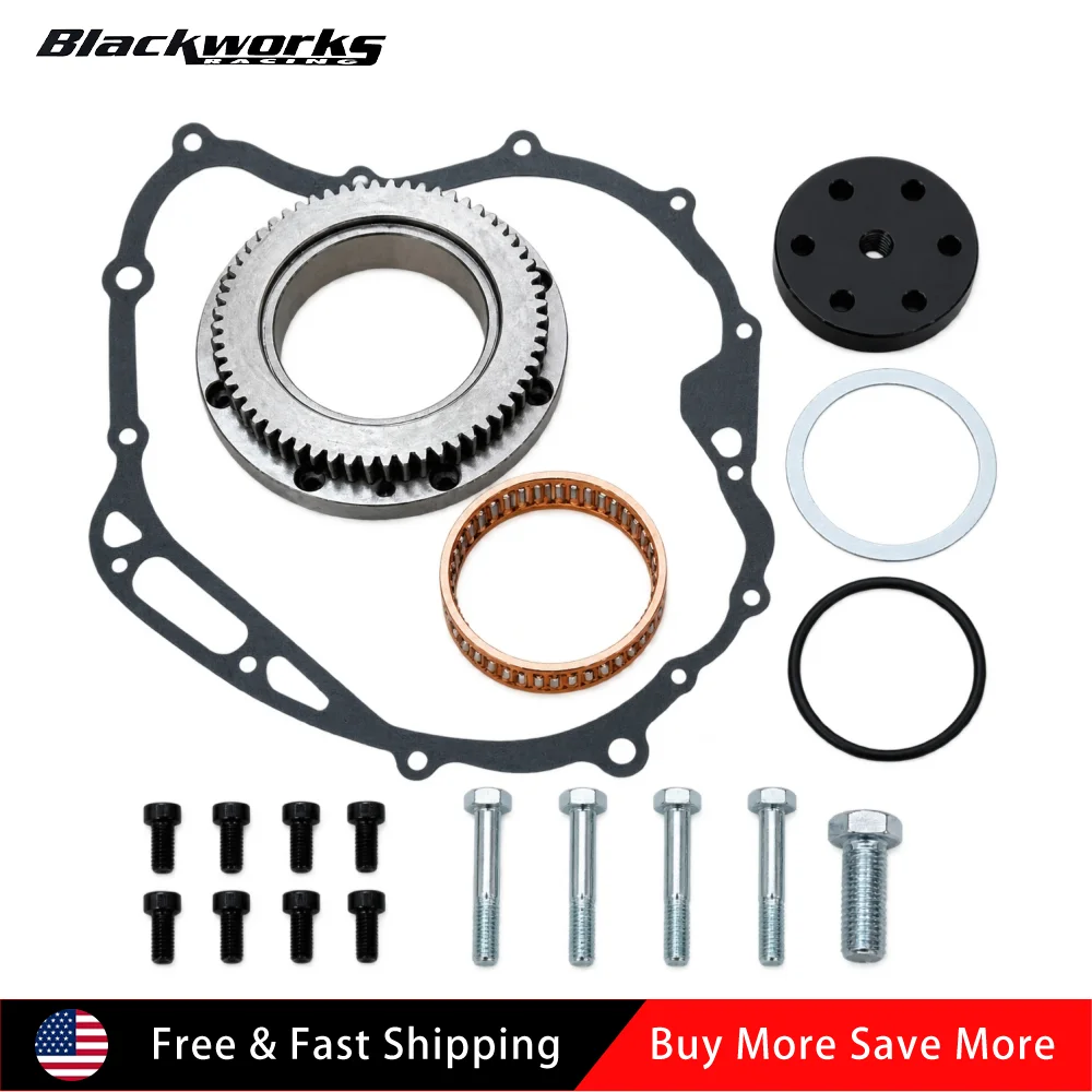 5EL-15451-00-00 5EL-15590-00-00 93440-68180-00 99999-03908-00 Big Roller Starter Clutch Puller Kit Black For 1999-2009 Yamaha V Star 1100 XVS1100