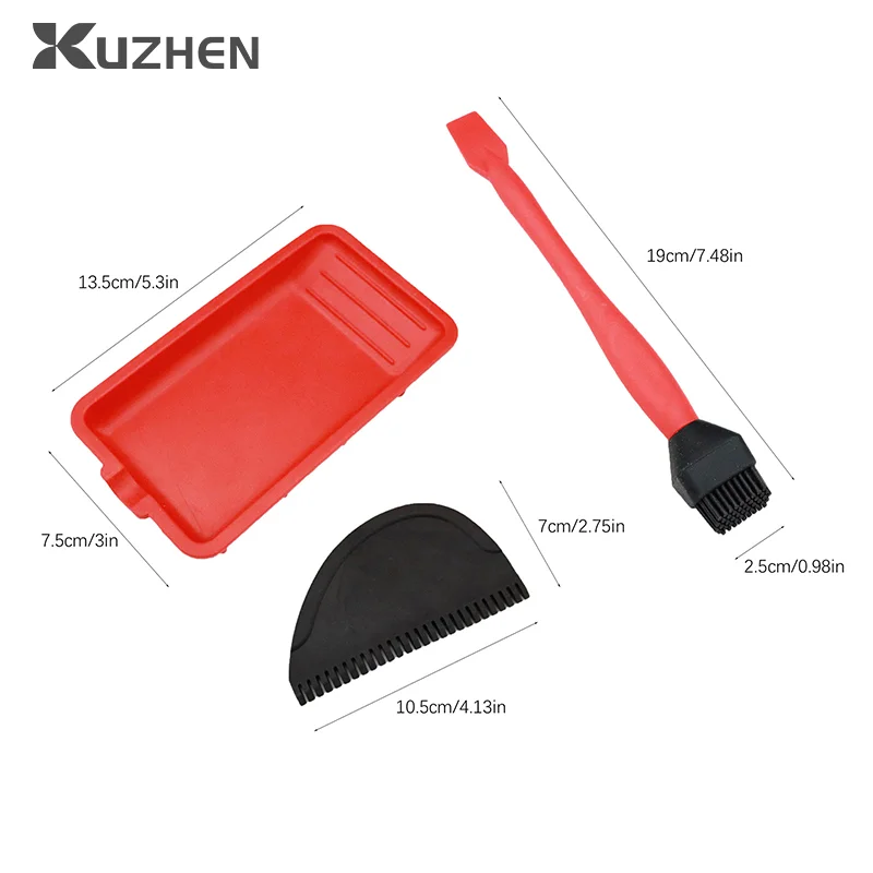 New Silicone Glue Kit Silicone Brushes Woodworking Glue Spreader Applicator Sets