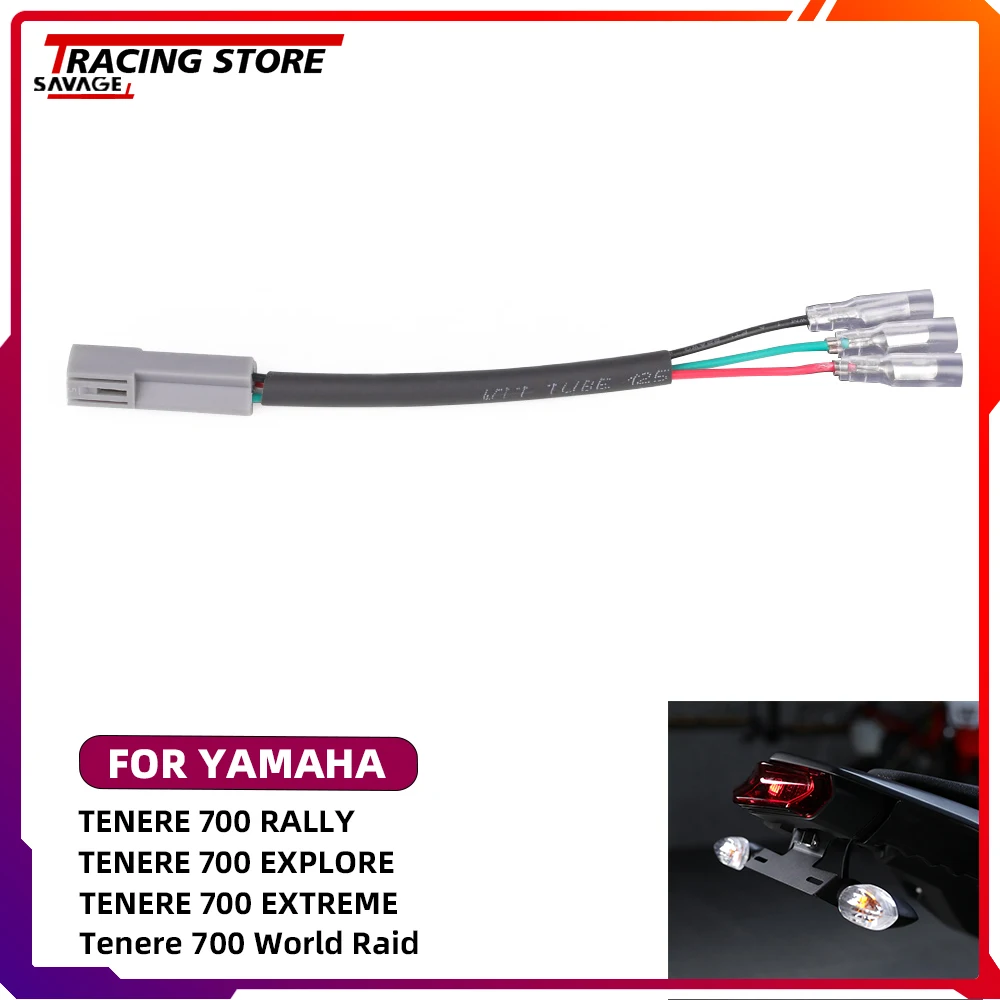 

Cable License Plate Light Adapter For Yamaha XSR700 Tracer 7/G Tenere 700 Rally Explore Extreme World Raid Rally XTZ700/XTZ07