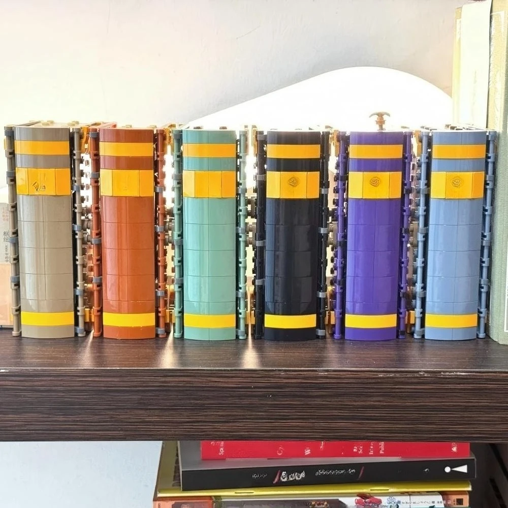 مجموعة من 6 كتب سحرية، مكعبات بناء هدايا الفصول الدراسية السحرية، ألعاب هدية للأطفال، مكعبات بناء، 76385 76384 76383.