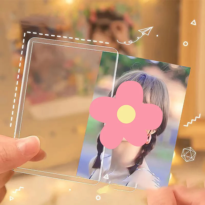 10PCS Kpop Photocards Film Protector Idol Photo Sleeves Holder With Screen Protector School Stationery image 3