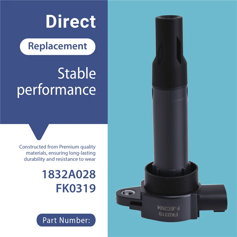 

New Ignition Coil FK0319 1832A028 For Mitsubishi Smart Fortwo 451 Passion 08-2015 1.0L A1321580003 High Voltage Package