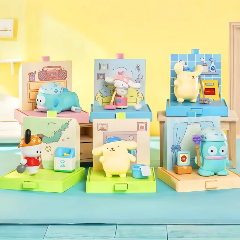 

Коллекционная игрушка Sanrio Labor Boys Series Micro Box - модная глухая коробка, подвижная фигурка собаки с корицей, подарок уродливую рыбу