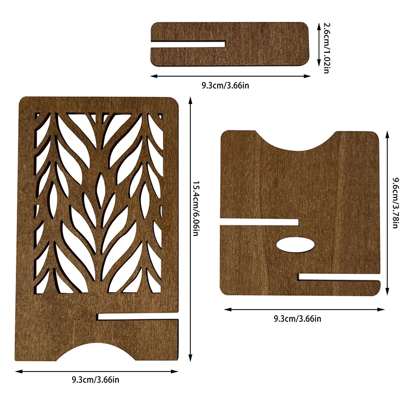 Portable Retro Wooden Desktop Phone Holder Hollow Pattern Design Charging Stand Adjustable Folding Lazy Phone Stand
