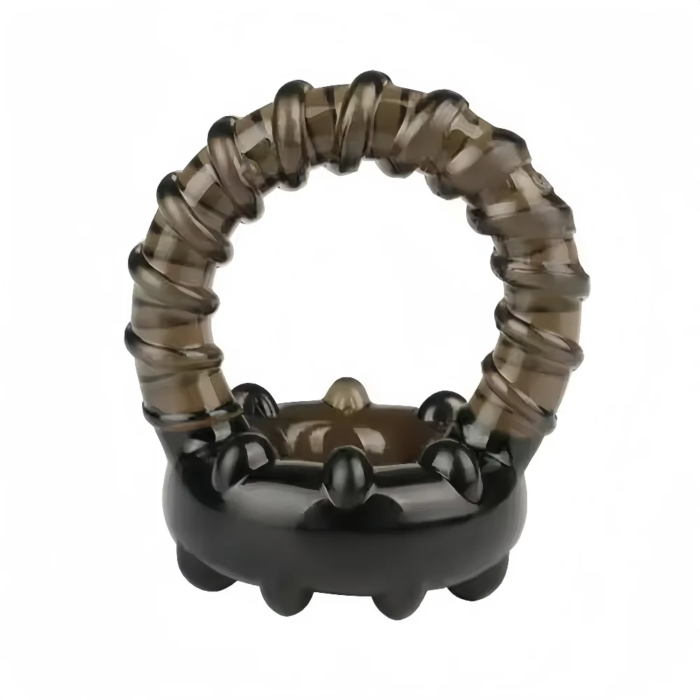 Male Penis Ring Delayed Ejaculation Penis Enlargement Reusable Silicone Semen Lock Ring Sexy Slave Stretching Sex Adult Products - view 4