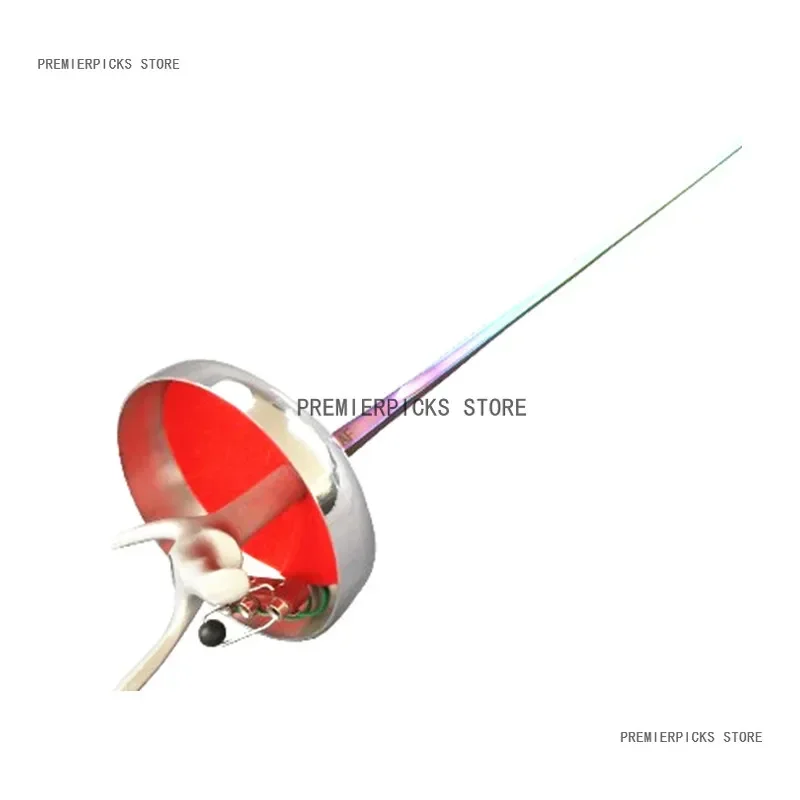 معدات المبارزة غير القابل للصدأ الملونة epee شهادة جمعية السيف الكامل الكهربائية #4