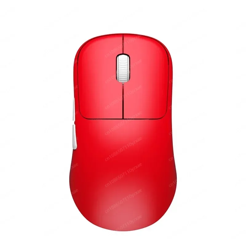 

2024 OGM Cloud Mouse Dual Mode 2.4g Wireless Paw3395 E-Sports Gaming Mouse Accessory Red/ White For Computer Gift
