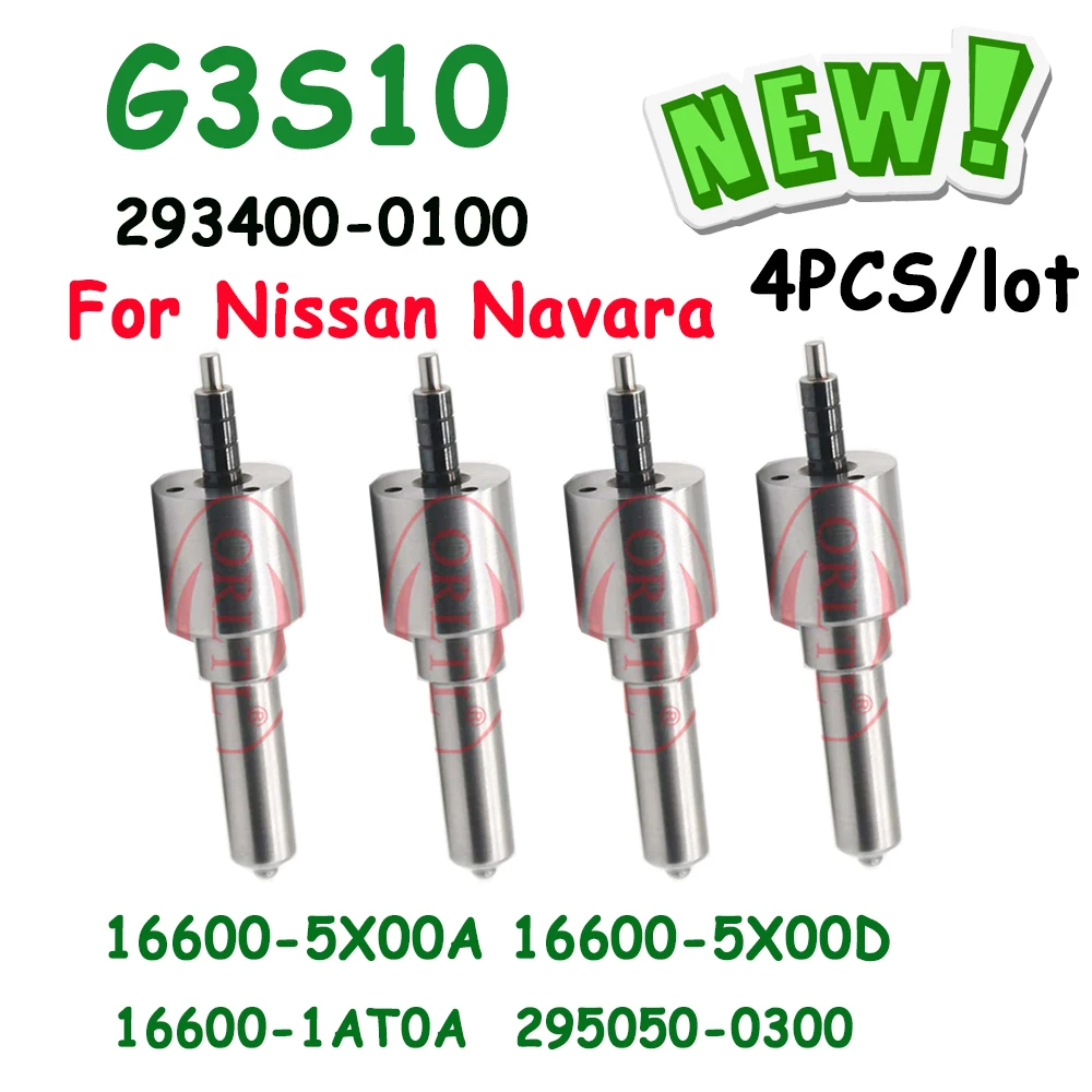 

4 PCS G3S10 Diesel Injector Nozzle g3s10 2934000100 Fuel Injector 295050-0300 295050-0301 16600-5X00A 16600-1AT0A For Nissan