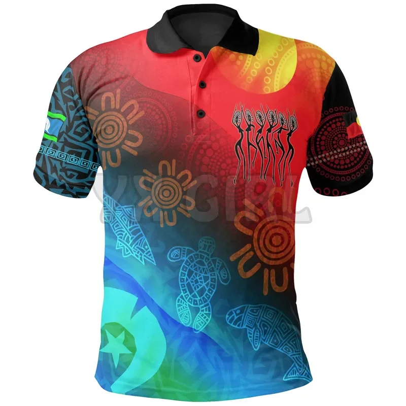 2024 Summer shirts women for men Australia Naidoc Proud To Be 3D printed Short sleeve t shirts Tops camisas