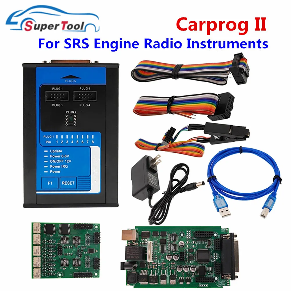 Newly Carprog 2 ECU Programmer Car Prog2 V8.12 ECU Chip Tuning Interface Reset Crash Data Immo Off Read Save Dataflash Radio Ins